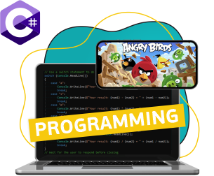 Программирование на C#. Удивительный мир 2D-игр - Школа программирования для детей, компьютерные курсы для школьников, начинающих и подростков - KIBERone г. Солигорск